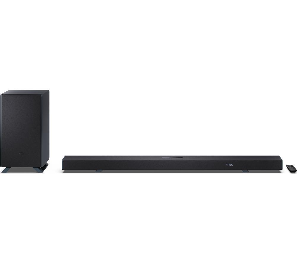 SHARP Q HT-SBW55121 5.1.2 Wireless Sound Bar with Dolby Atmos & DTS:X - Black