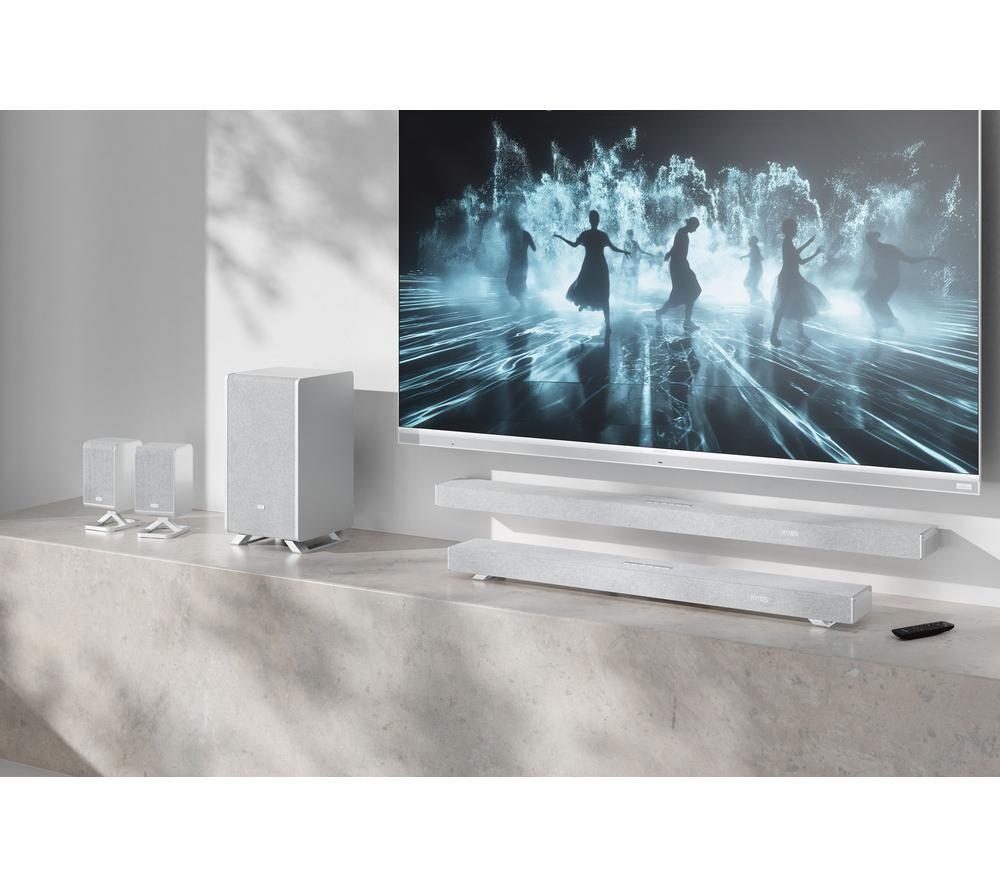 SHARP Q HT-SBW55121 5.1.2 Wireless Sound Bar with Dolby Atmos & DTS:X - Silver
