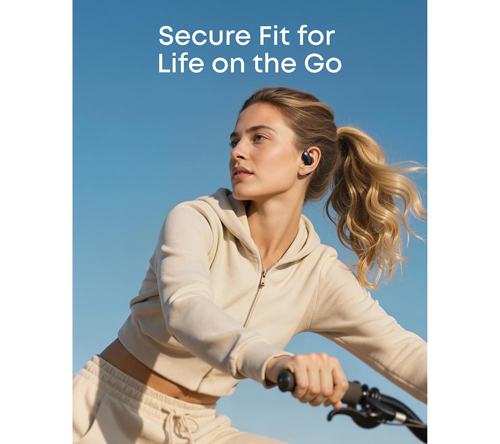 SOUNDCORE AeroFit 2 Open-Ear Wireless Bluetooth Earbuds - Black