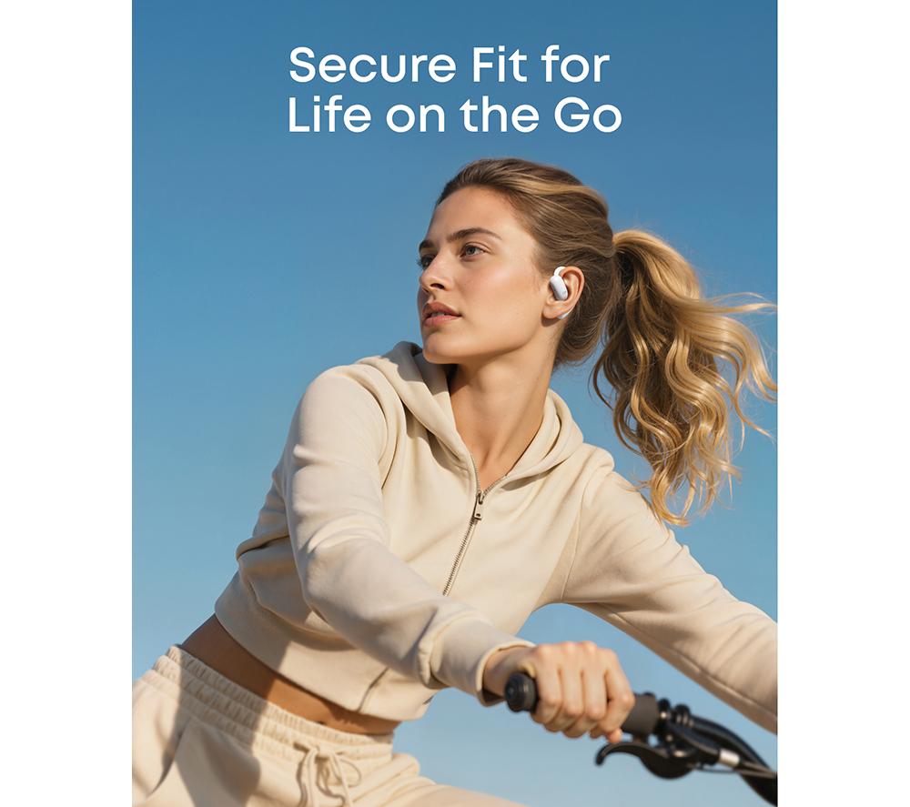 SOUNDCORE AeroFit 2 Open-Ear Wireless Bluetooth Earbuds - White