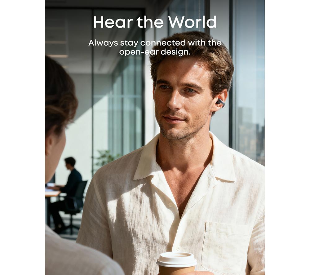 SOUNDCORE AeroClip Wireless Bluetooth Earbuds - Black