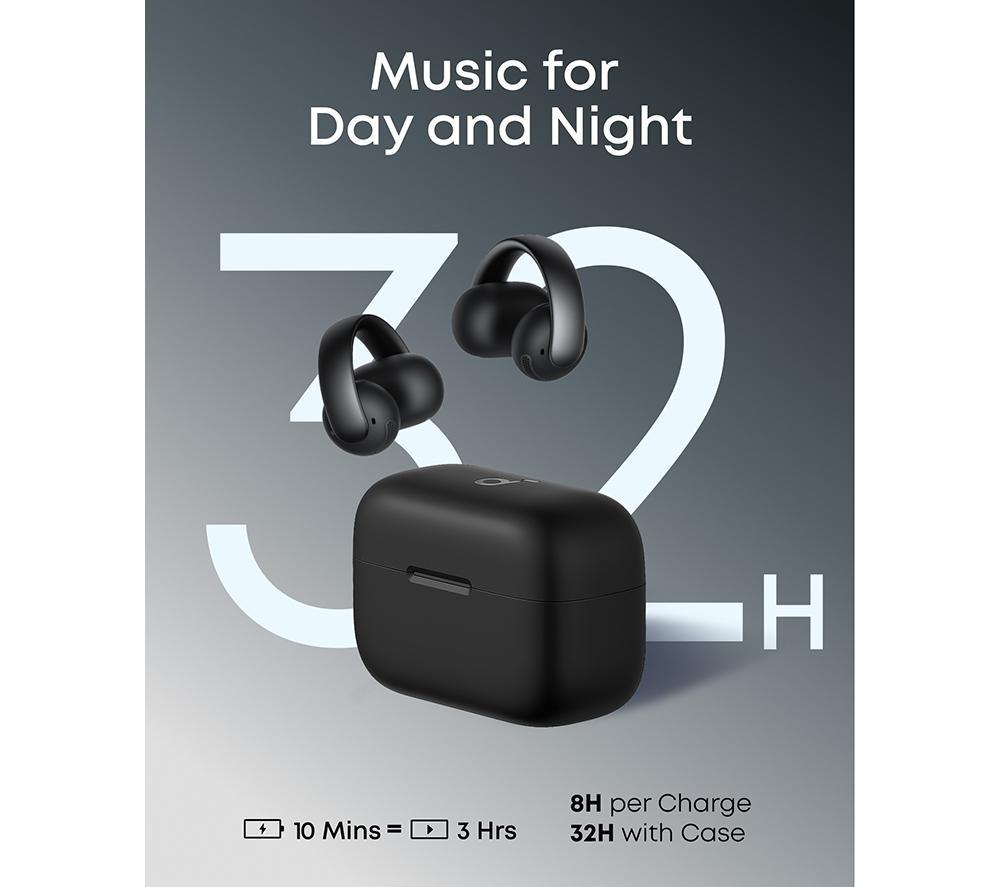 SOUNDCORE AeroClip Wireless Bluetooth Earbuds - Black
