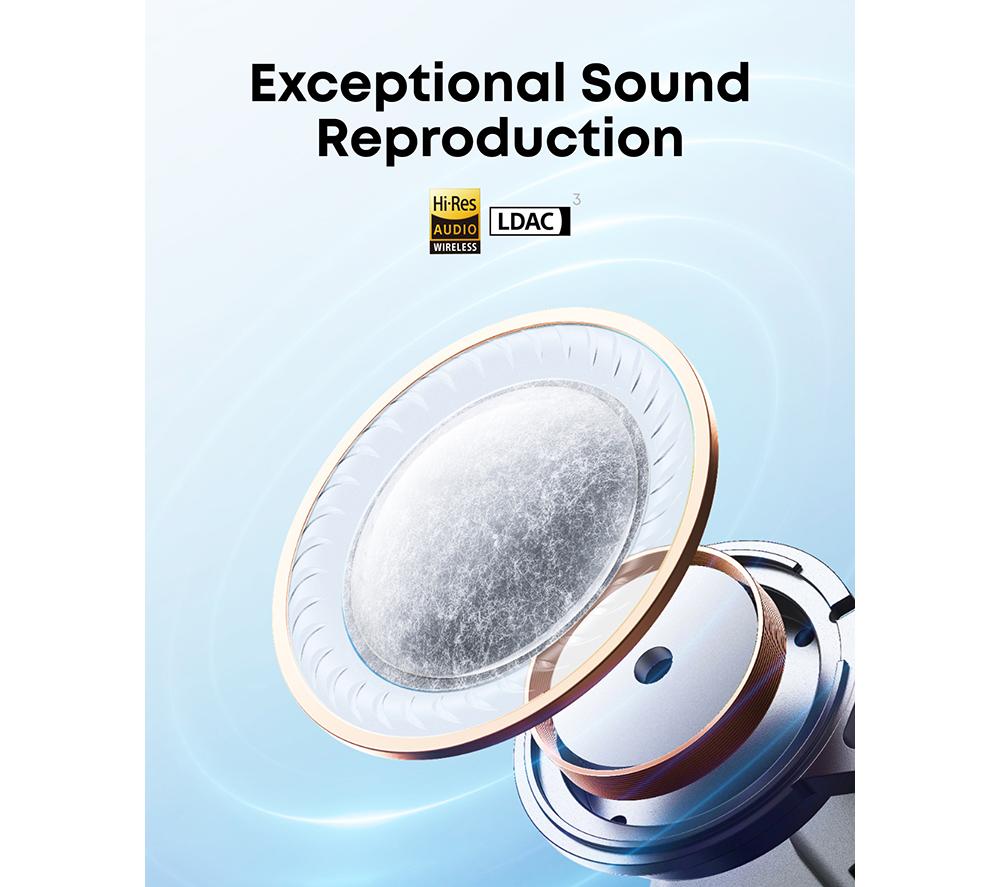 SOUNDCORE Liberty 5 Auriculares Inalámbricos Bluetooth con Cancelación de Ruido - Blancos