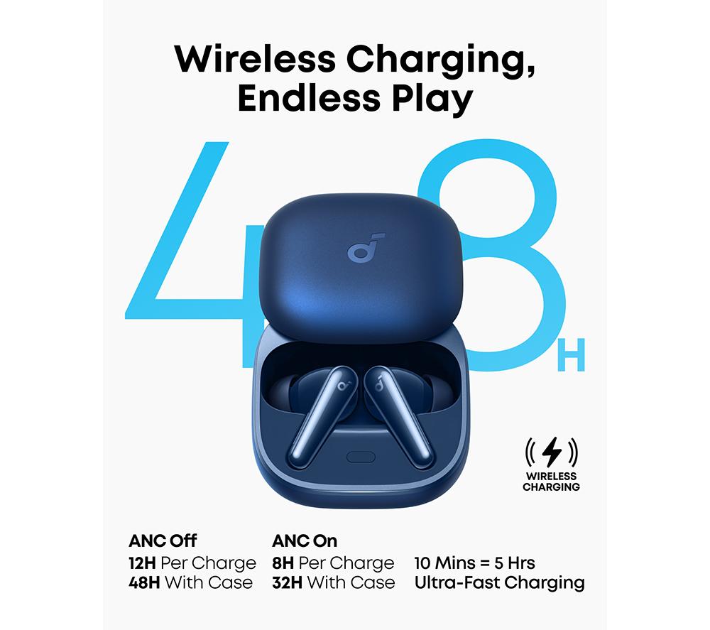 Auriculares inalámbricos Bluetooth con cancelación de ruido SOUNDCORE Liberty 5 - Azul marino