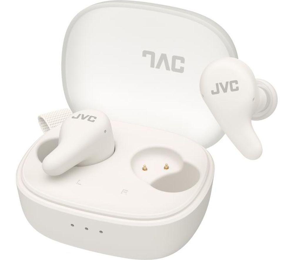 JVC HA-A23T-W Wireless Bluetooth Noise-Cancelling Earbuds - White