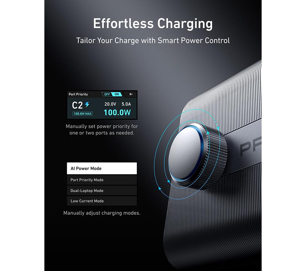 ANKER A2345241 Prime 6-Port 250W USB Type-C Fast Charger - Silver