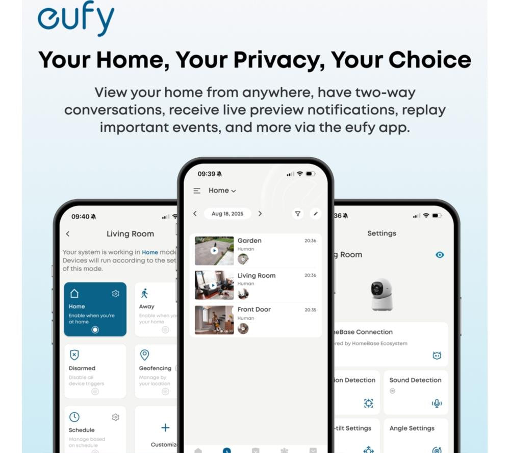 EUFY C31 2K Smart Video Doorbell with MicroSD Card & C220 Pan-Tilt 2K WiFi Indoor Security Camera Bundle