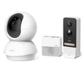 TP-LINK Tapo D230S1 2K 5 MP WiFi Video Doorbell with Chime & C200 Full HD 1080p WiFi Security Camera Bundle