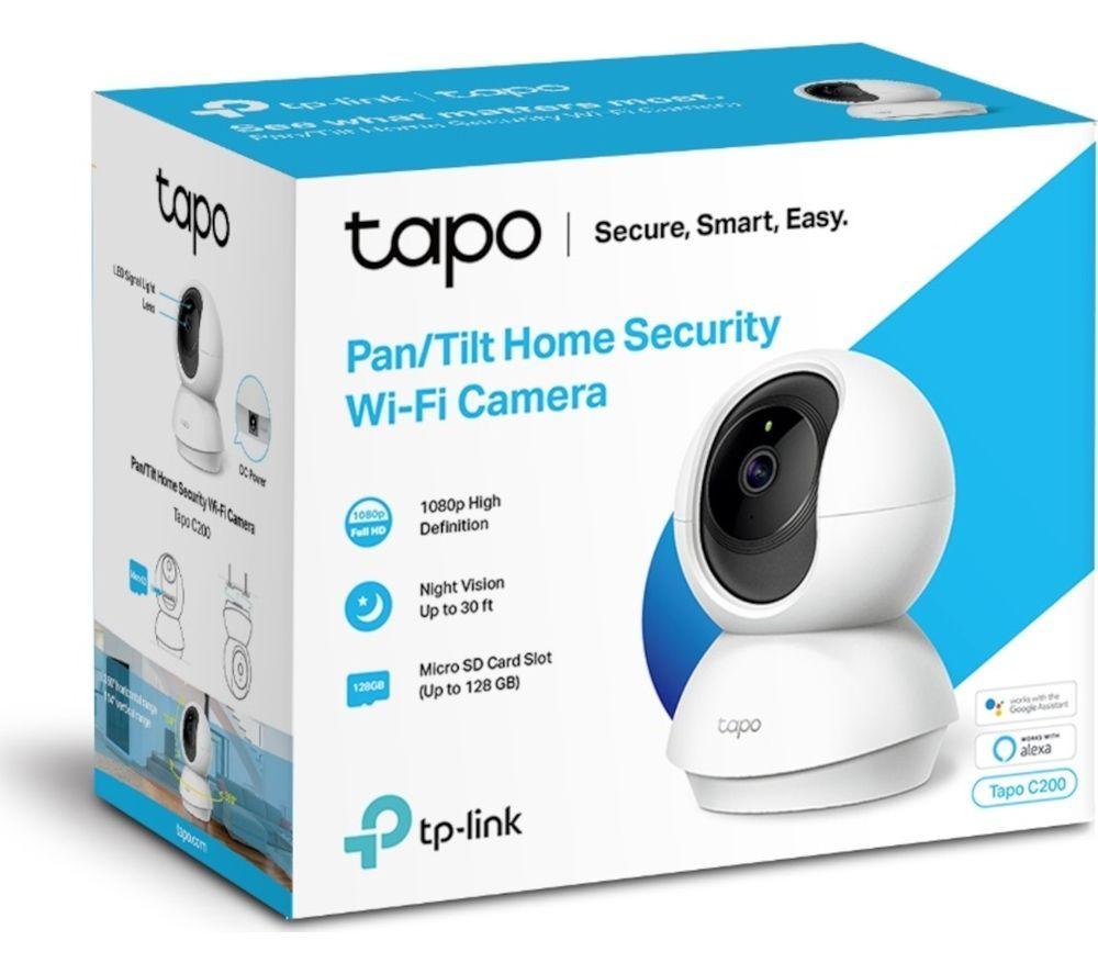 TP-LINK Tapo D230S1 2K 5 MP WiFi Video Doorbell with Chime & C200 Full HD 1080p WiFi Security Camera Bundle