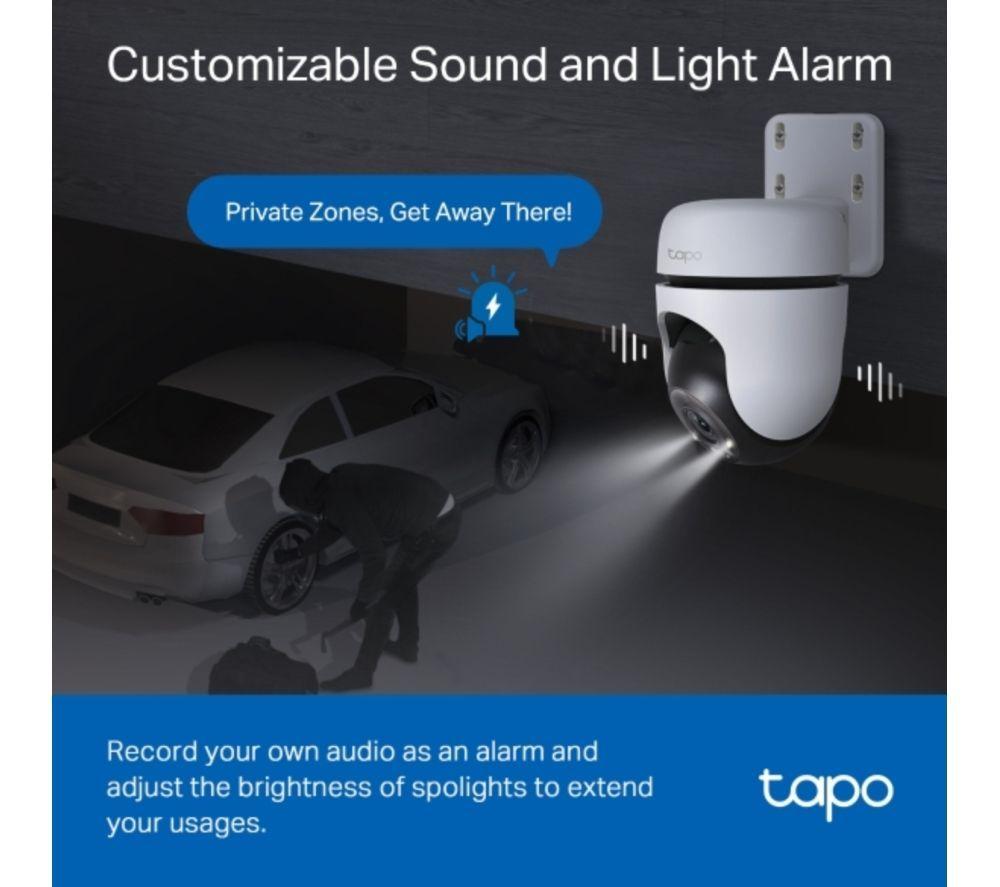 TP-LINK Tapo D210 2K 3 MP WiFi Video Doorbell with Chime & C510W 2K WiFi Security Camera Bundle