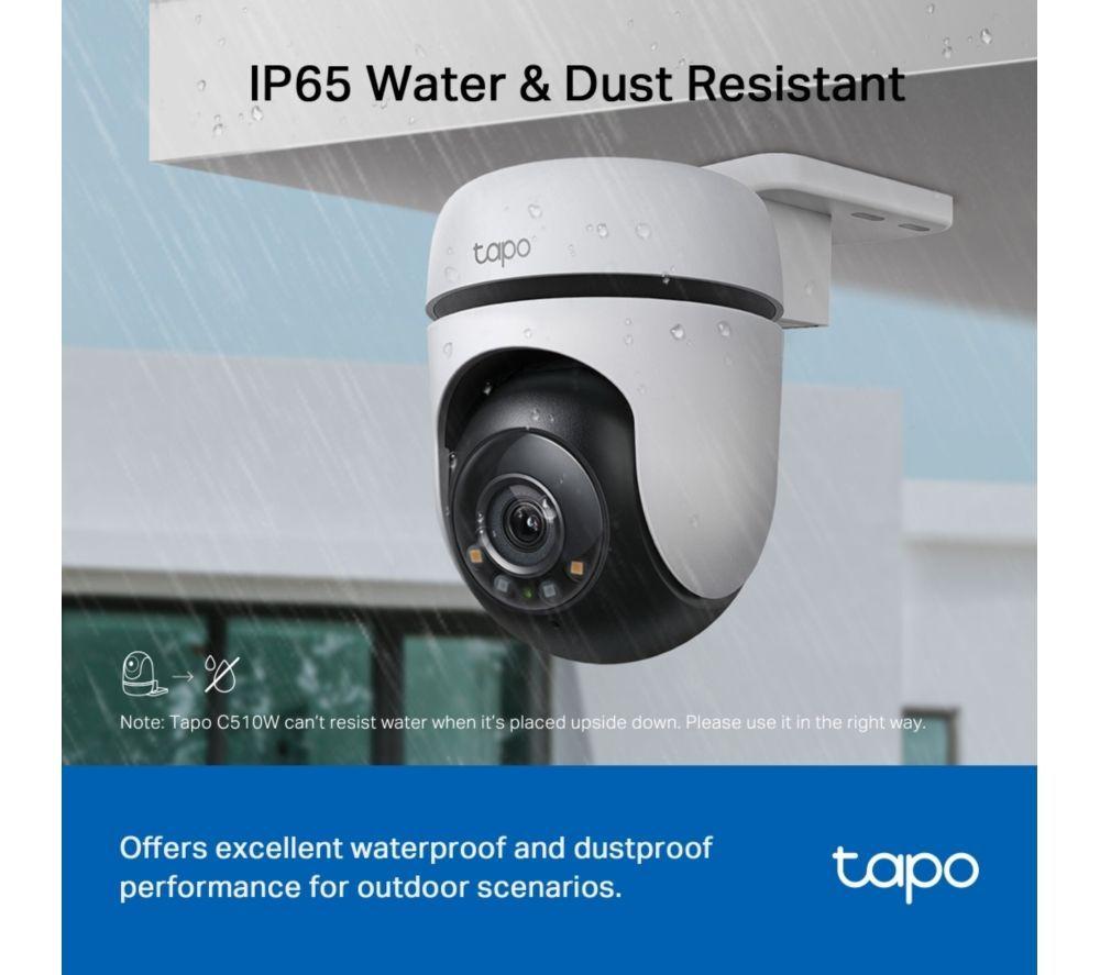 TP-LINK Tapo D210 2K 3 MP WiFi Video Doorbell with Chime & C510W 2K WiFi Security Camera Bundle