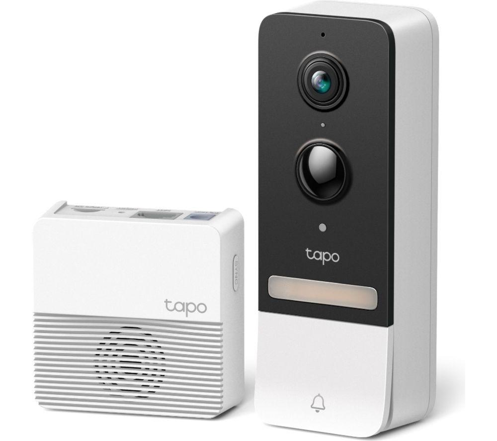 TP-LINK Tapo D230S1 2K 5 MP WiFi Video Doorbell with Chime & C510W 2K WiFi Security Camera Bundle