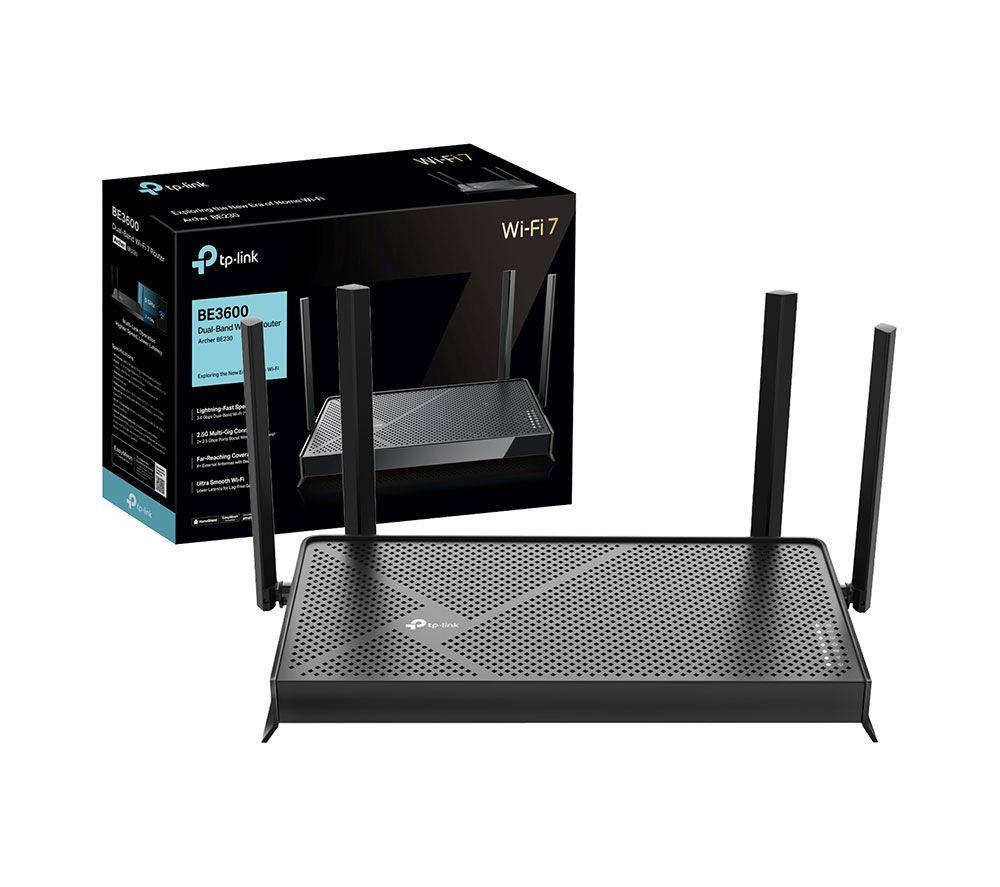 TP-LINK Archer BE230 WiFi Cable & Fibre Router - BE3600, Dual-Band