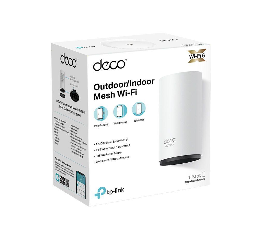 TP-LINK Deco X50-Outdoor WLAN-Mesh-System für das ganze Haus – Einzelgerät