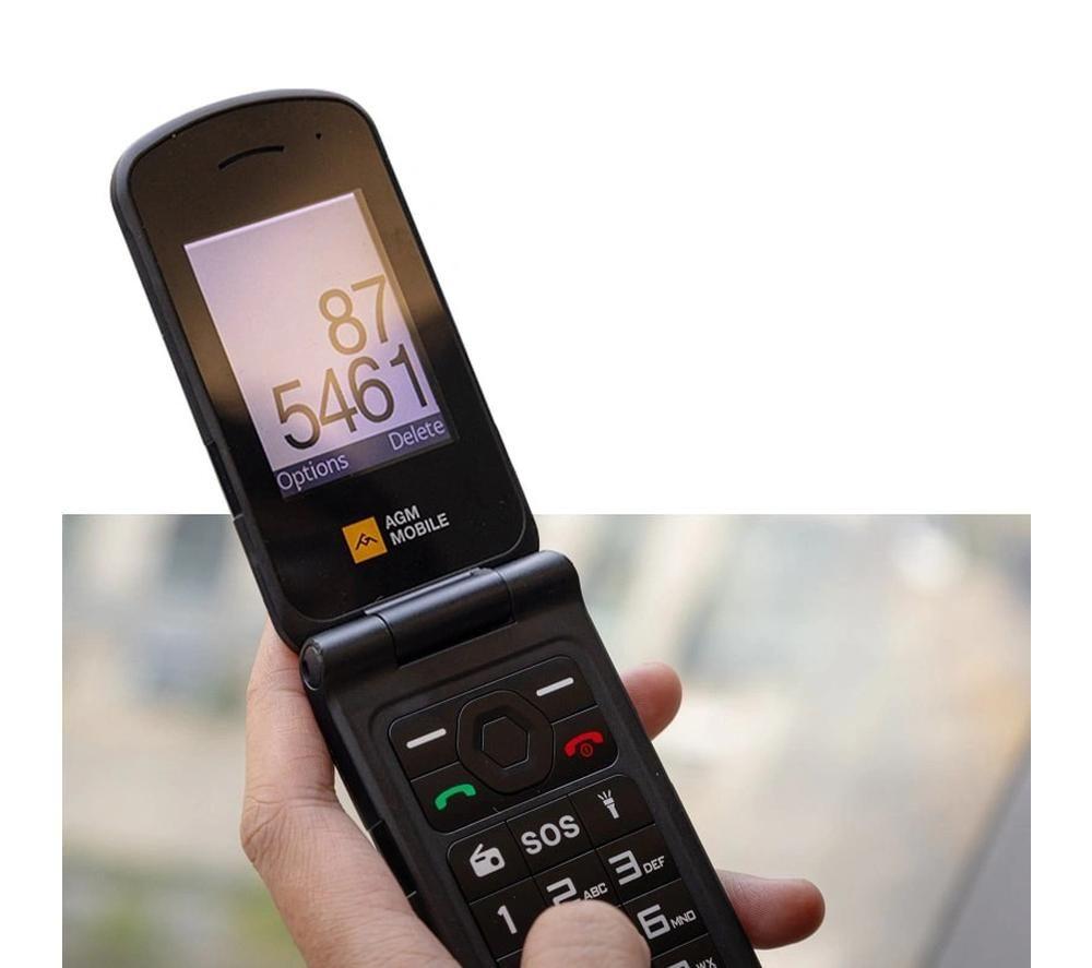 AGM M10 4G Basic-Klapphandy – 128 MB, Schwarz