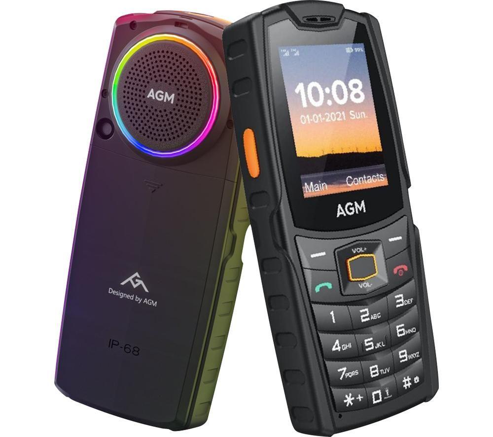 AGM M6 4G Robustes Basic-Handy – 128 MB, Schwarz
