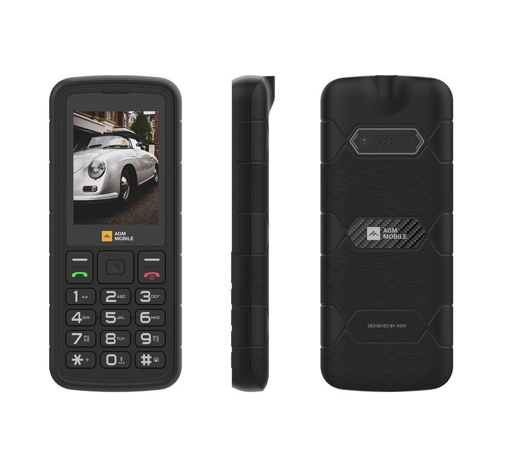 AGM M9 4G Basic Robustes Mobiltelefon – 128 MB, Schwarz