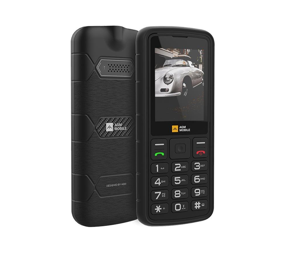 AGM M9 4G Basic Robustes Mobiltelefon – 128 MB, Schwarz