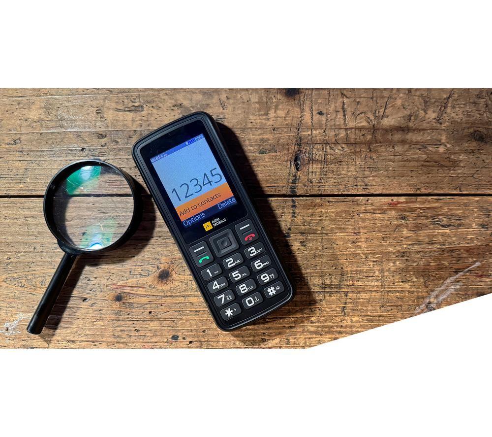 AGM M9 4G Basic Robustes Mobiltelefon – 128 MB, Schwarz