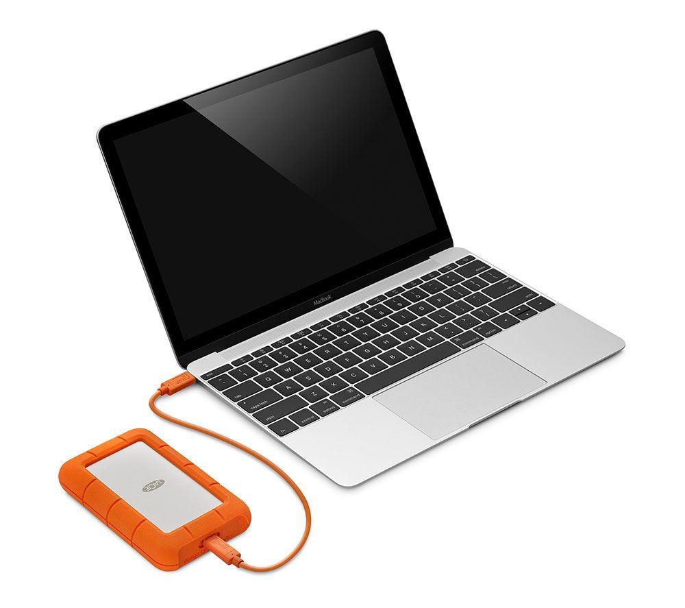 LACIE Rugged Portable Hard Drive - 5 TB, Orange