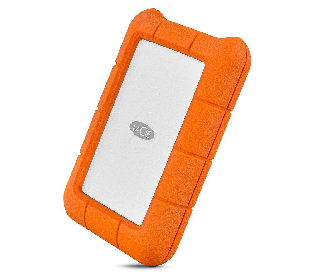 LACIE Rugged Portable Hard Drive - 5 TB, Orange