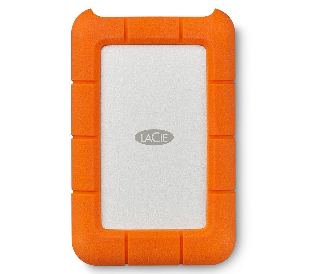 LACIE Rugged Portable Hard Drive - 5 TB, Orange
