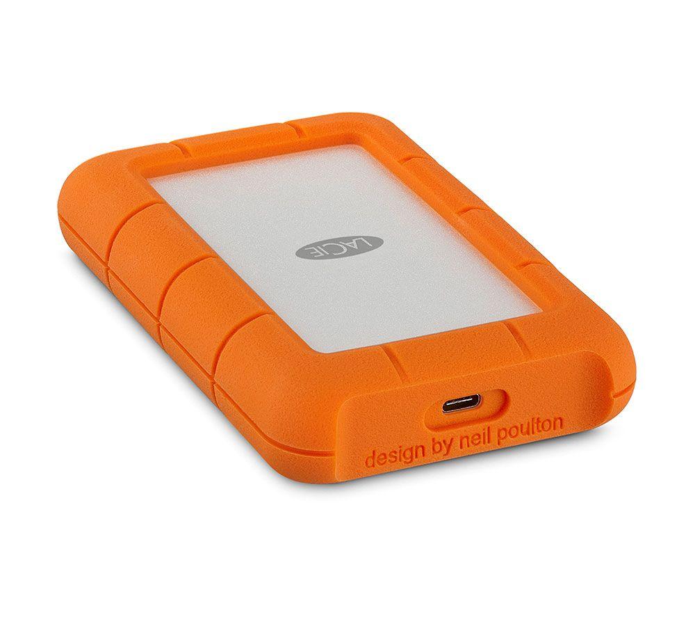 LACIE Rugged Portable Hard Drive - 5 TB, Orange