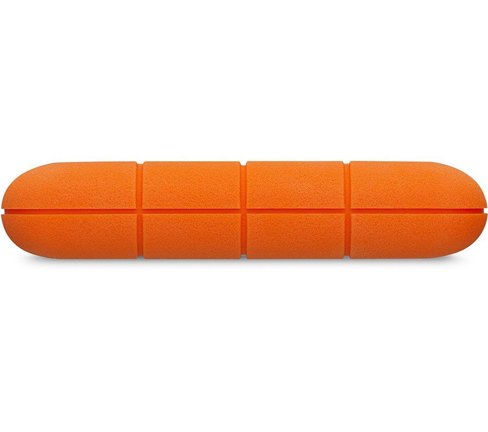 LACIE Rugged Portable Hard Drive - 5 TB, Orange