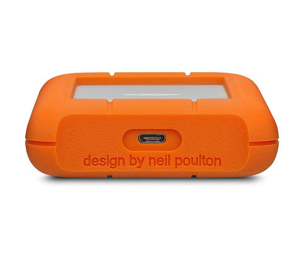 LACIE Rugged Portable Hard Drive - 5 TB, Orange