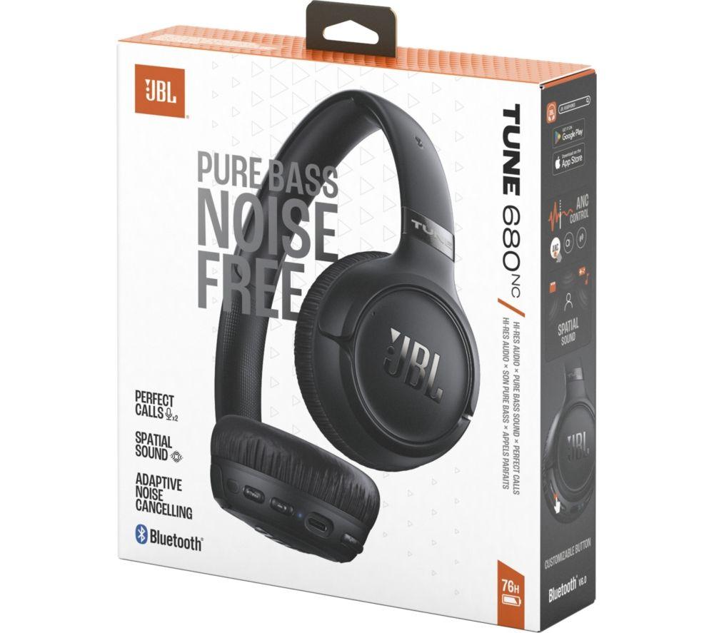 Auriculares JBL Tune 680NC inalámbricos Bluetooth con cancelación de ruido - Negro
