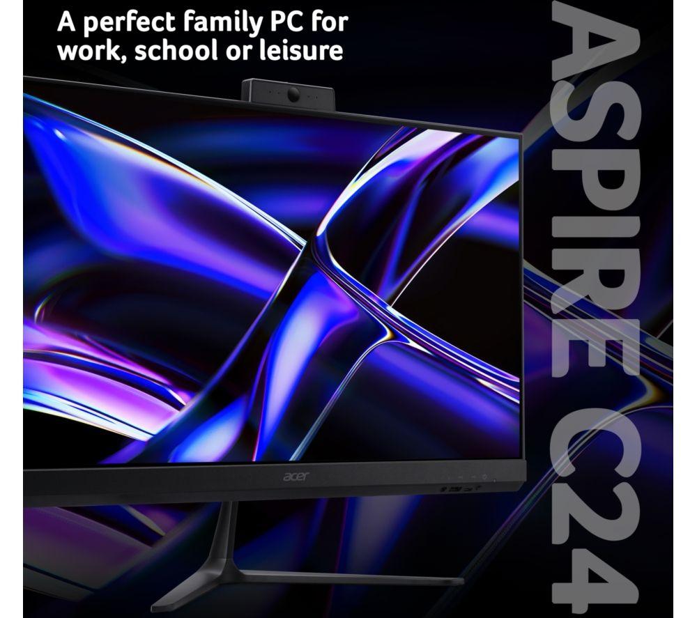 ACER Aspire C24-B 24" All-in-One PC - Intel® Core™ 5, 512 GB SSD, Black
