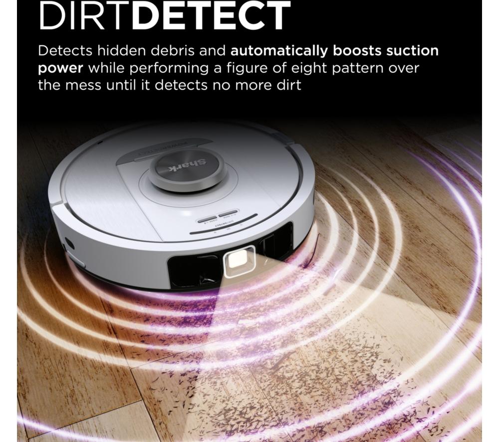 SHARK PowerDetect Self-Empty AV2820VEUKWH Robot Vacuum Cleaner - White