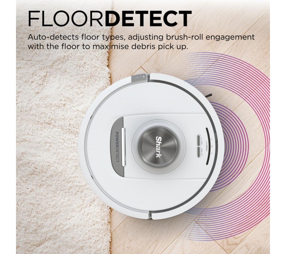 SHARK PowerDetect Self-Empty AV2820VEUKWH Robot Vacuum Cleaner - White