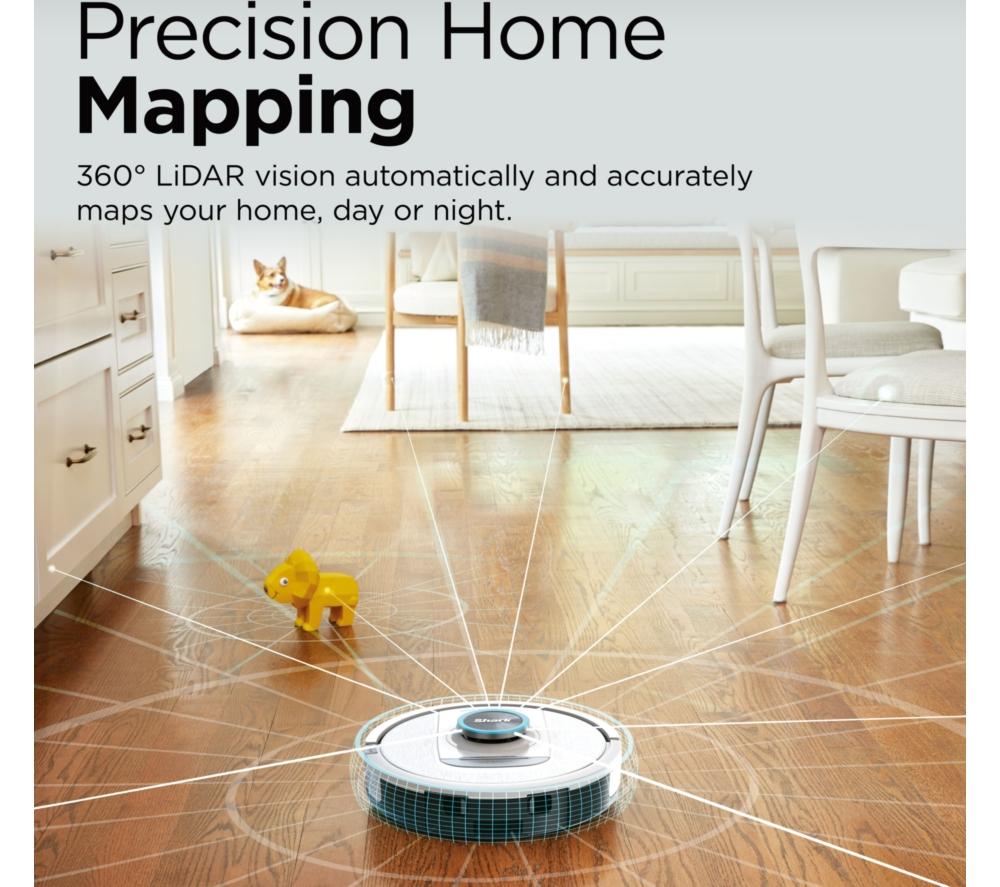 SHARK PowerDetect Self-Empty AV2820VEUKWH Robot Vacuum Cleaner - White