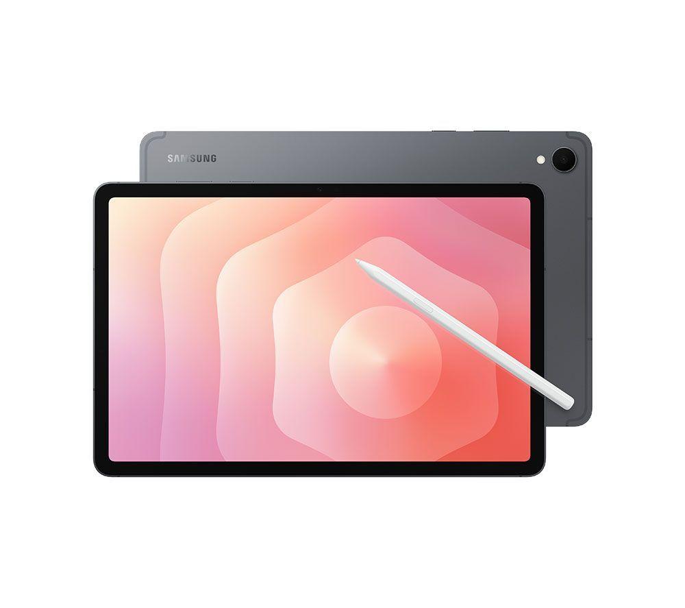 SAMSUNG Galaxy Tab S11 10.9" Tablet (128 GB, Grey) & Slim Book Cover Keyboard Case (Black) Bundle