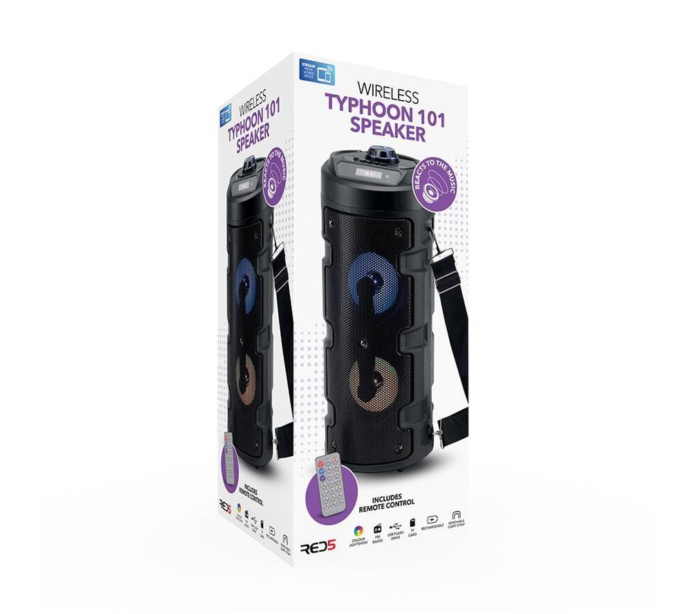 MENKIND Typhoon 101 Portable Bluetooth Speaker - Black