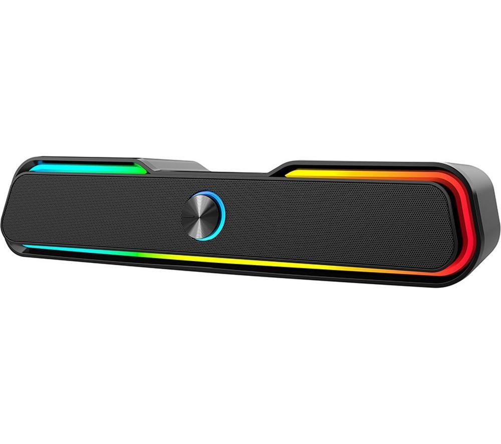 MENKIND RED5 Gaming 2.1 Bluetooth PC Soundbar - Black