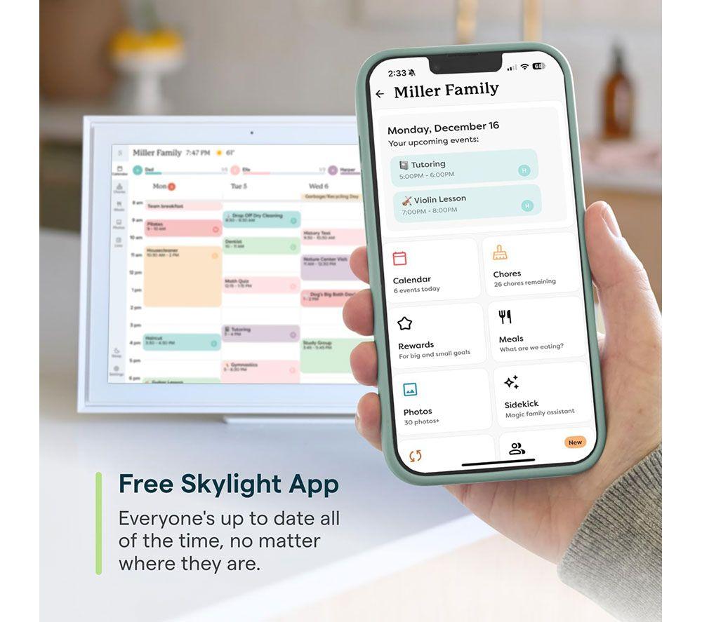 SKYLIGHT 15" Smart Digital Calendar - White