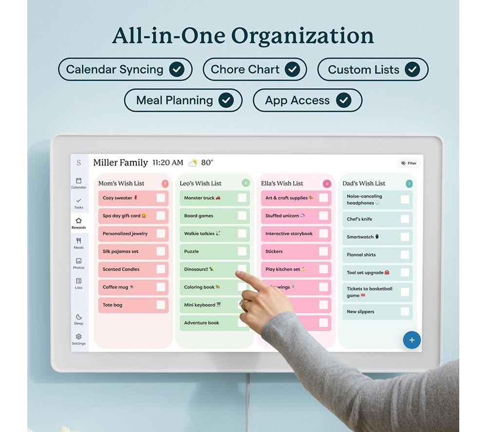 SKYLIGHT Max 27" Smart Digital Calendar - White