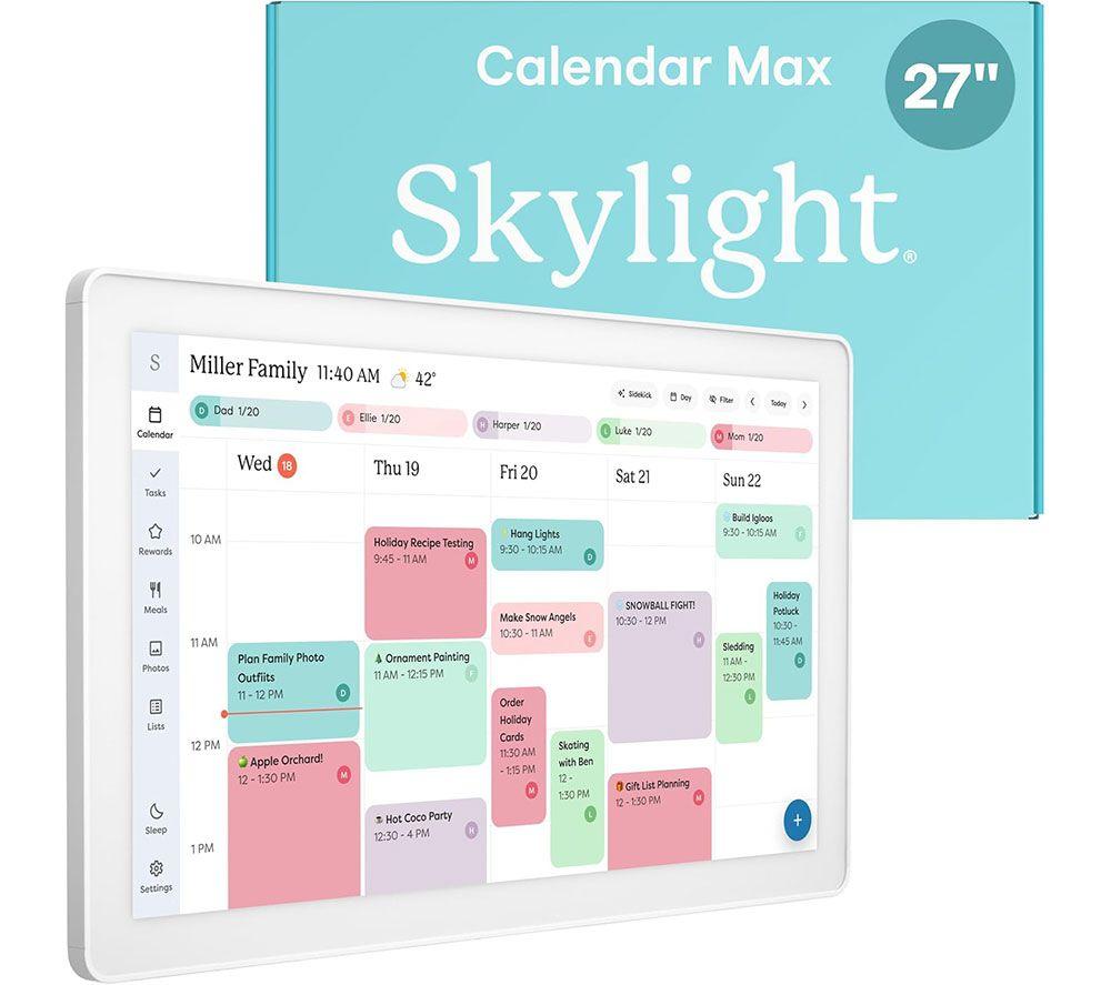 SKYLIGHT Max 27" Smart Digital Calendar - White