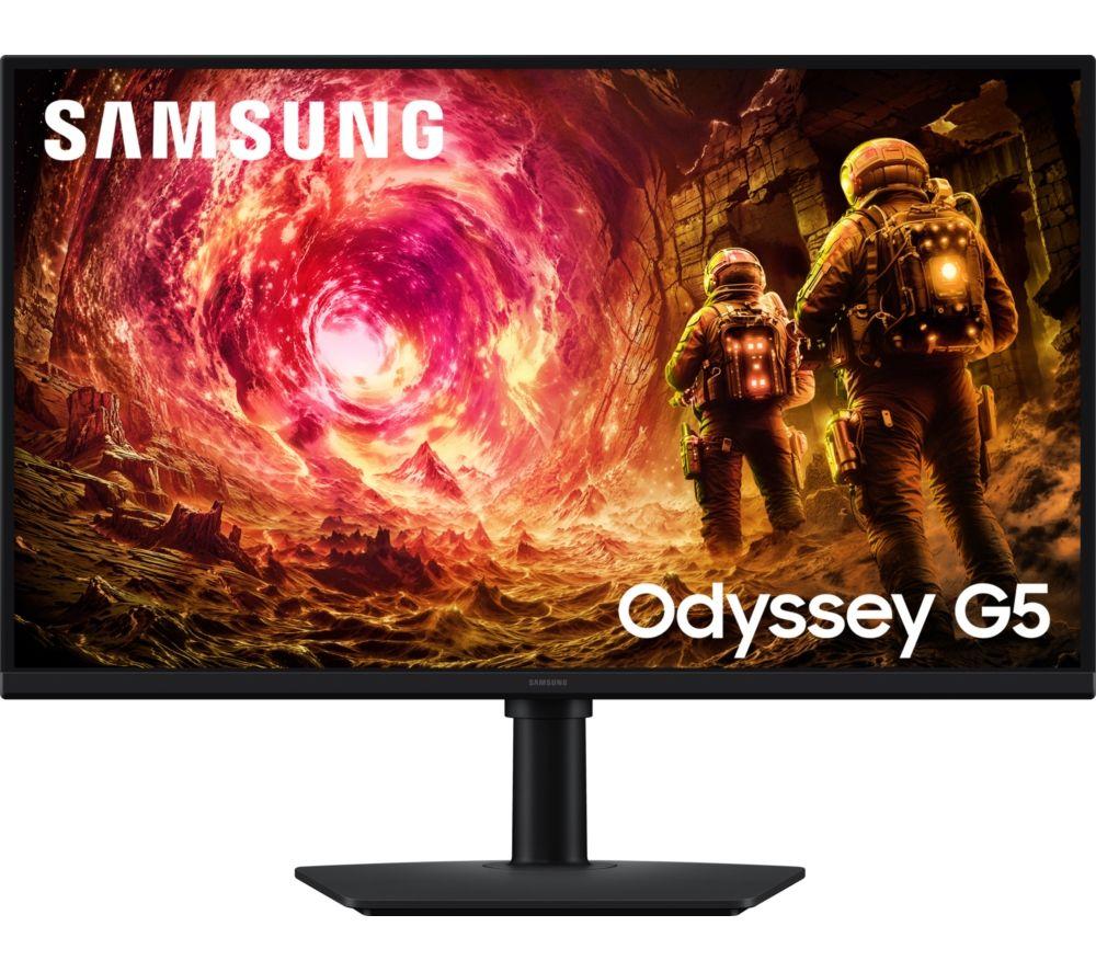 SAMSUNG Odyssey G5 Quad HD 27" IPS LCD Gaming Monitor - Black