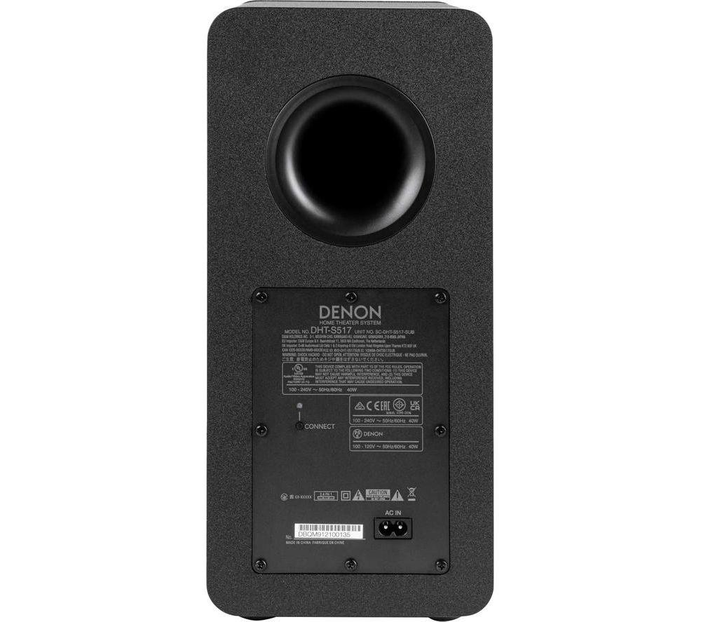 DENON DHT-S517 3.1.2 Wireless Sound Bar with Dolby Atmos - Black