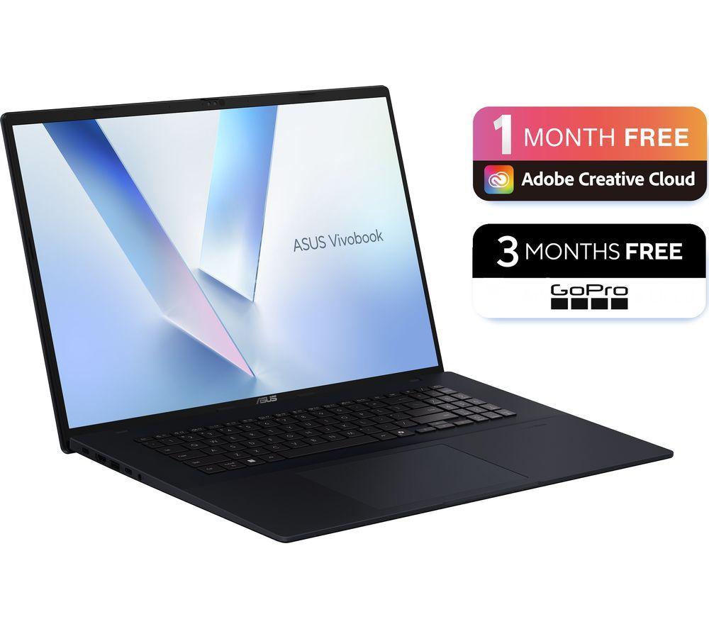 ASUS Vivobook 18 M1807GA 18" Laptop, Copilot+ PC - AMD Ryzen AI 7, 1 TB SSD, Quiet Blue