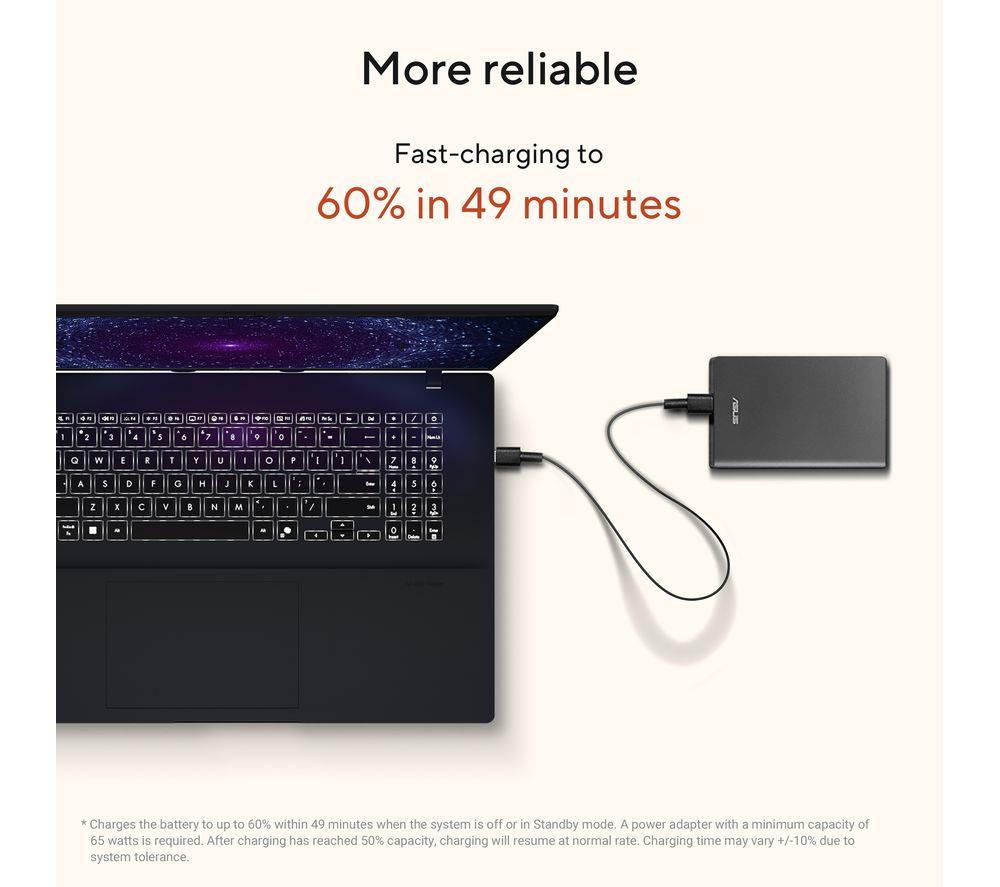 ASUS Vivobook 18 M1807GA 18" Laptop, Copilot+ PC - AMD Ryzen AI 7, 1 TB SSD, Quiet Blue