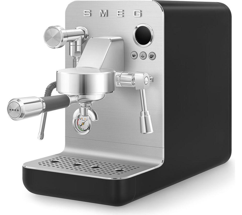 SMEG Collezione Mini Pro EMC02BLMUK Espresso Coffee Machine - Matte Black