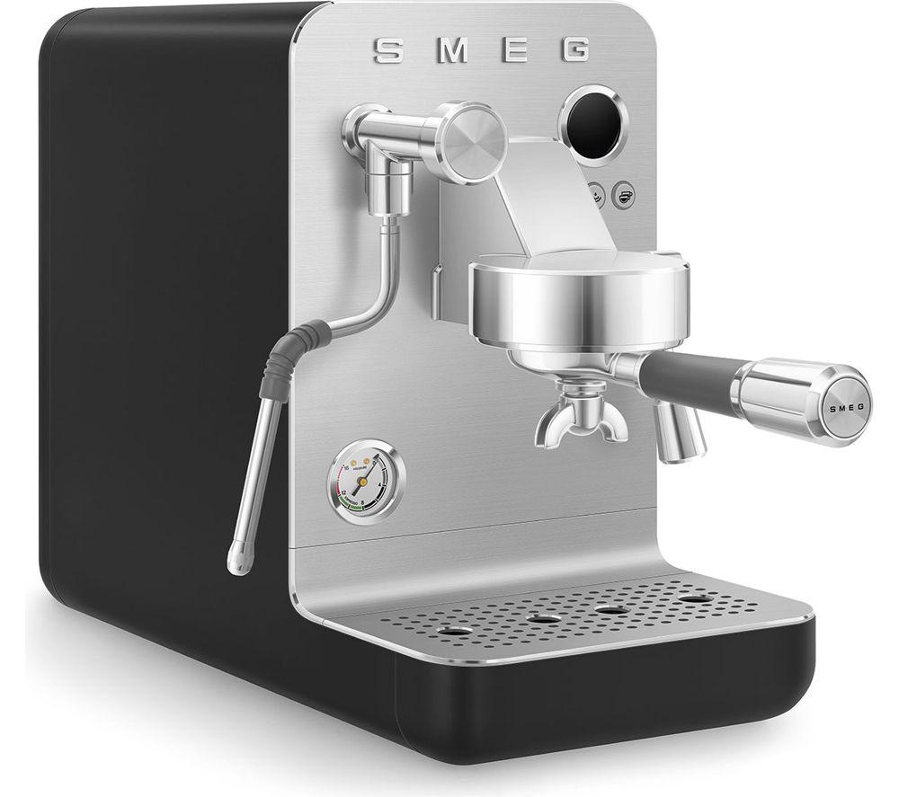 SMEG Collezione Mini Pro EMC02BLMUK Espresso Coffee Machine - Matte Black