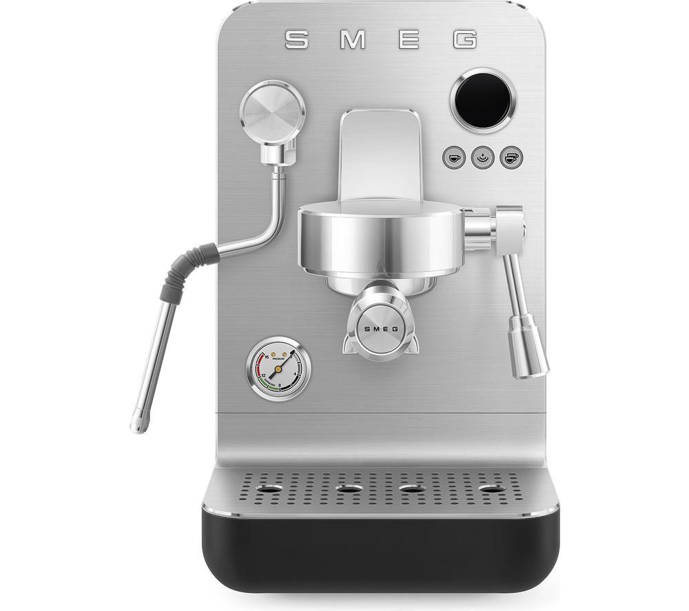 SMEG Collezione Mini Pro EMC02BLMUK Espresso Coffee Machine - Matte Black