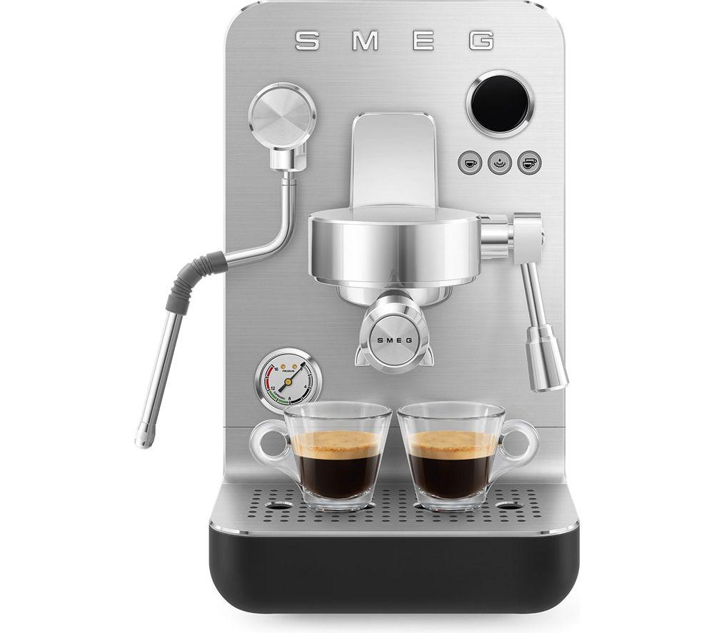 SMEG Collezione Mini Pro EMC02BLMUK Espresso Coffee Machine - Matte Black