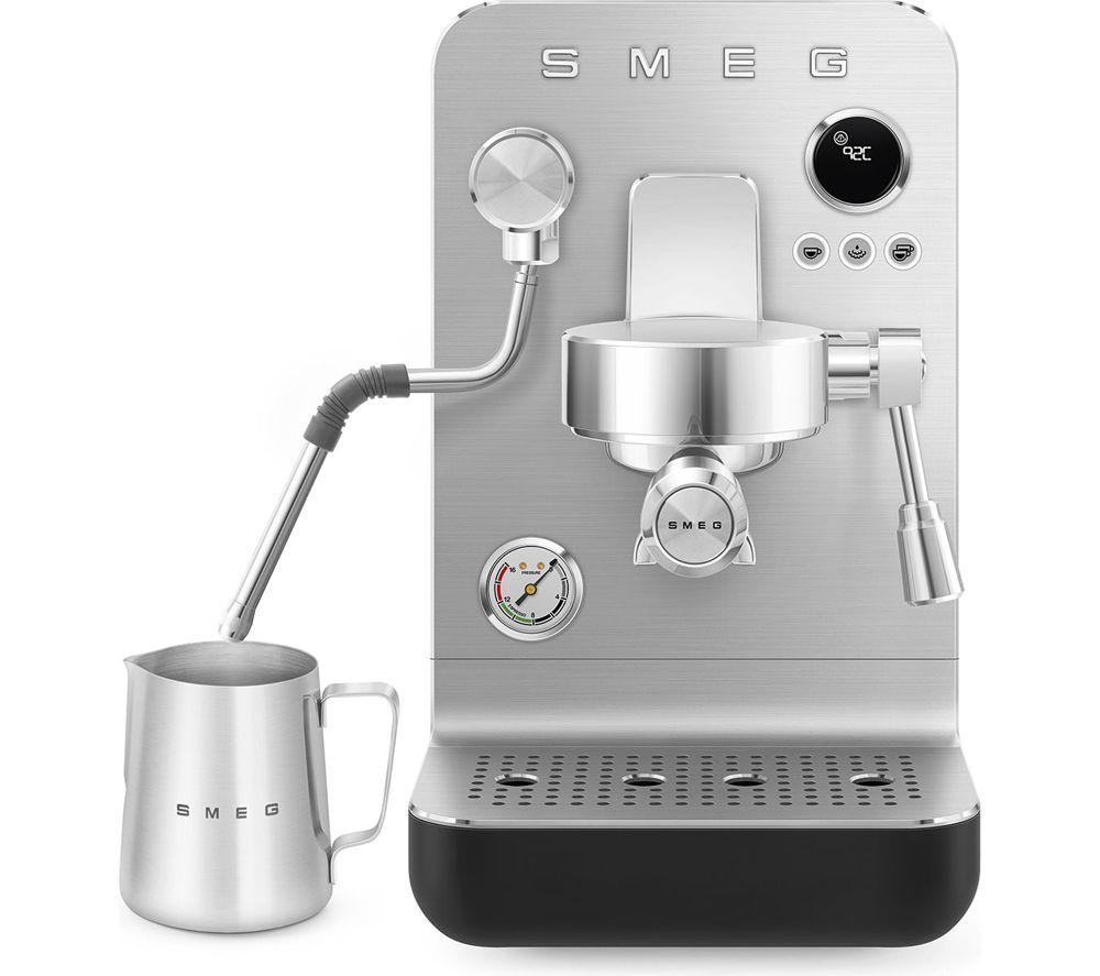 SMEG Collezione Mini Pro EMC02BLMUK Espresso Coffee Machine - Matte Black