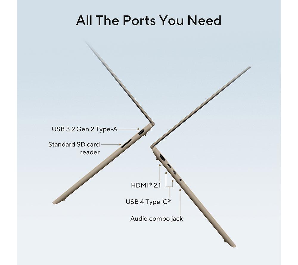 Portátil ASUS Zenbook A16 de 16", Copilot+ PC – Snapdragon X2, 1 TB SSD, Beige